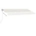 Auvent automatique sur pied 400x350 cm Crème