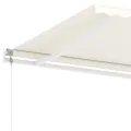 Auvent automatique sur pied 400x350 cm Crème