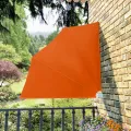 Auvent latéral pliable de balcon Terre cuite 140x140 cm