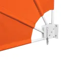 Auvent latéral pliable de balcon Terre cuite 140x140 cm