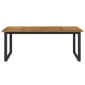 Table de jardin et pieds en forme de U 200x90x75 cm bois acacia