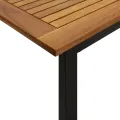 Table de jardin et pieds en forme de U 200x90x75 cm bois acacia