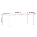 Ensemble à manger de jardin avec coussins 7 pcs Noir