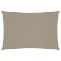 Voile de parasol tissu oxford rectangulaire 2,5x4,5 m taupe