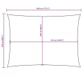 Voile de parasol tissu oxford rectangulaire 2,5x4,5 m taupe