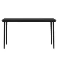 Ensemble à manger de jardin avec coussins 7 pcs Noir