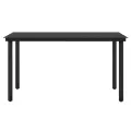 Ensemble à manger de jardin avec coussins 5 pcs Noir