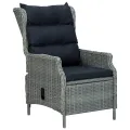 Ensemble à manger de jardin 7 pcs Gris clair