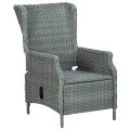 Ensemble à manger de jardin 7 pcs Gris clair