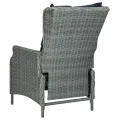 Ensemble à manger de jardin 7 pcs Gris clair