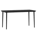 Ensemble à manger de jardin 7 pcs Noir