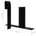 Distributeurs de bandes de clôture d'intimité 3 pcs Acier
