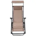Chaise pliable de terrasse Textilène Taupe