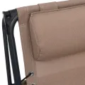 Chaise pliable de terrasse Textilène Taupe