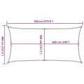 Voile d'ombrage 160 g/m² Anthracite 4x7 m PEHD