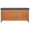 Boîte de rangement de jardin 117x50x55 cm Eucalyptus solide