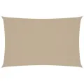 Voile de parasol tissu oxford rectangulaire 5x8 m beige