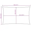 Voile de parasol tissu oxford rectangulaire 5x8 m beige