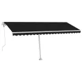 Auvent automatique sur pied 500x300 cm Anthracite