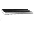 Auvent automatique sur pied 500x300 cm Anthracite