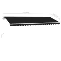 Auvent automatique sur pied 500x300 cm Anthracite