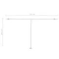 Auvent automatique sur pied 500x300 cm Anthracite