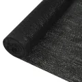 Filet brise-vue Noir 1,8x10 m PEHD 150 g/m²