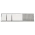 Cage pour lapin Gris 302,5x80,5x71 cm Acier galvanisé