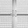 Cage pour lapin Gris 302,5x80,5x71 cm Acier galvanisé