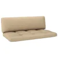Salon de jardin palette 6pcs avec coussins Pin imprégné de gris