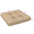 Salon de jardin palette 6pcs avec coussins Pin imprégné de gris