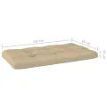 Salon de jardin palette 4pcs avec coussins Pin imprégné de gris