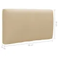 Salon de jardin palette 4pcs avec coussins Pin imprégné de gris