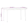 Ensemble à manger de jardin avec coussins 7 pcs Gris
