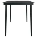Ensemble à manger de jardin 5 pcs Noir
