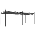 Pergola avec toit rétractable anthracite 589x292x230 cm