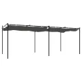 Pergola avec toit rétractable anthracite 589x292x230 cm