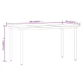 Ensemble à manger de jardin avec coussins 7 pcs Gris