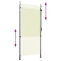 Store roulant d'extérieur 100 x 270 cm Crème
