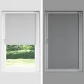 Store enrouleur occultant 80 x 230 cm crème