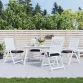 Coussins de chaise lot de 4 anthracite 50x50x7 cm tissu oxford