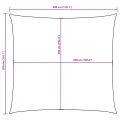Parasol en tissu oxford carré 3x3 m anthracite