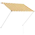 Auvent rétractable 150x150 cm Jaune et blanc