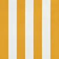 Auvent rétractable 150x150 cm Jaune et blanc