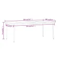 Ensemble à manger de jardin avec coussins 9 pcs Beige