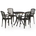 Ensemble de bistro 5 pcs Aluminium coulé Bronze