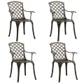 Ensemble de bistro 5 pcs Aluminium coulé Bronze