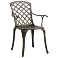 Ensemble de bistro 5 pcs Aluminium coulé Bronze