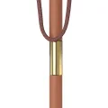 Parasol d'extérieur avec mât en bois 150x200 cm anthracite