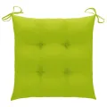 Chaises de jardin lot de 8 avec coussins Bois d'acacia solide